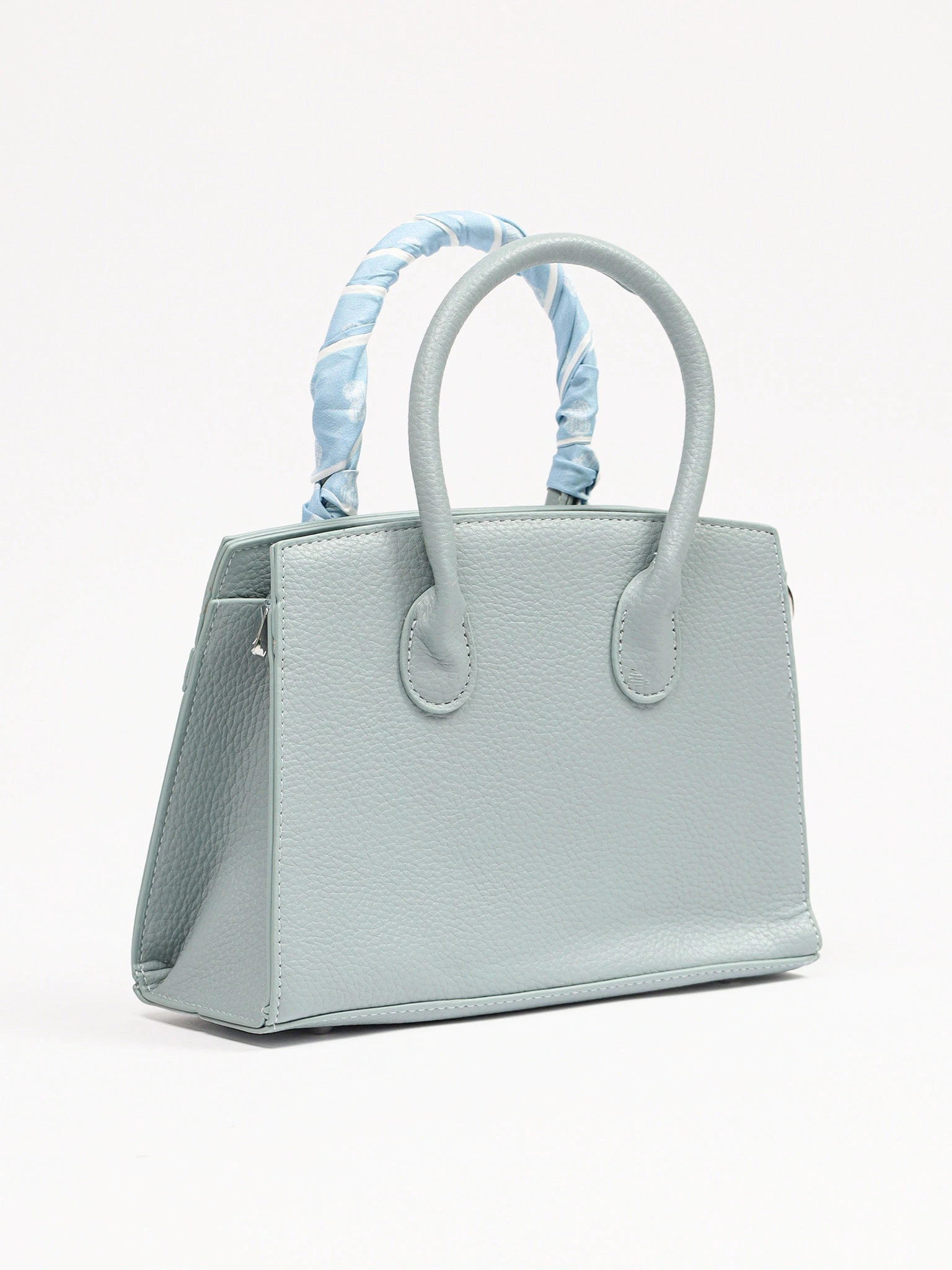 Сумка-тоут  с декоративным платком в ассортименте